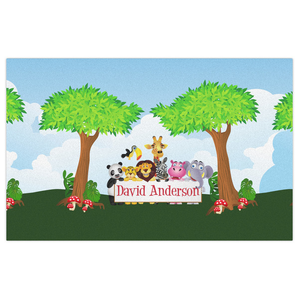 Animals Indoor / Outdoor Rug - 5'x8' - Front Flat