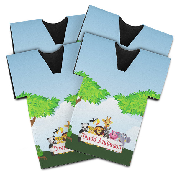 Custom Animals Jersey Bottle Cooler - Set of 4 (Personalized)