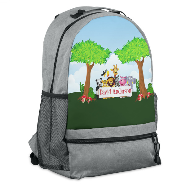 Custom Animals Backpack - Grey (Personalized)