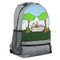 Animals Large Backpack - Gray - Angled View