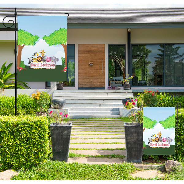 Custom Animals Large Garden Flag - Double Sided (Personalized)
