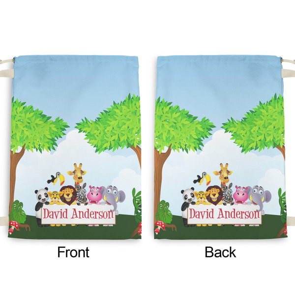 Animals Large Laundry Bag - Front & Back View