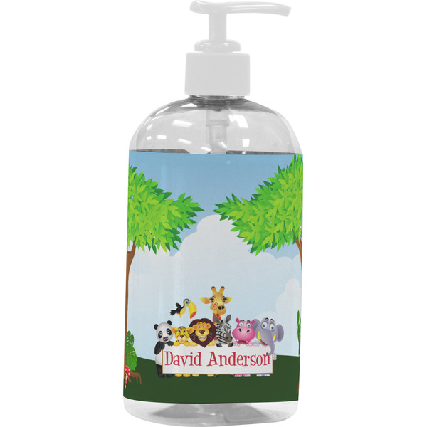 Custom Animals Plastic Soap / Lotion Dispenser (16 oz - Large - White) (Personalized)