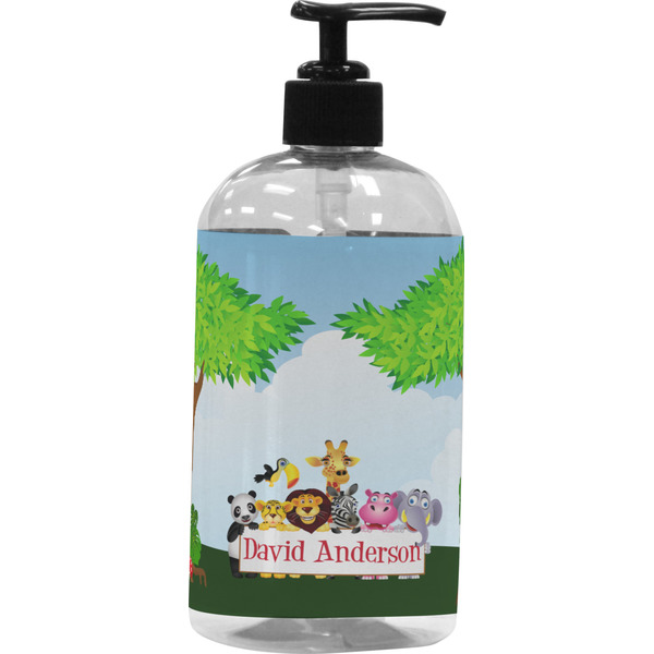 Custom Animals Plastic Soap / Lotion Dispenser (16 oz - Large - Black) (Personalized)