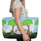 Animals Large Rope Tote Bag - In Context View
