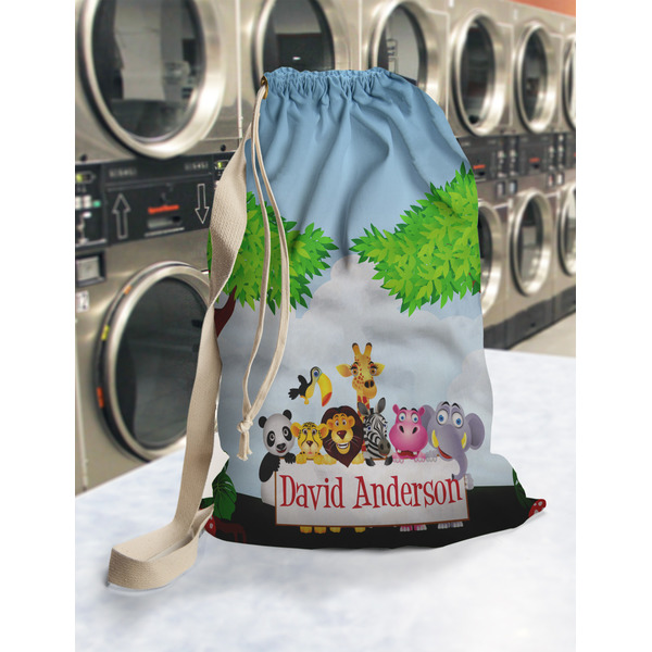 Animals Laundry Bag in Laundromat