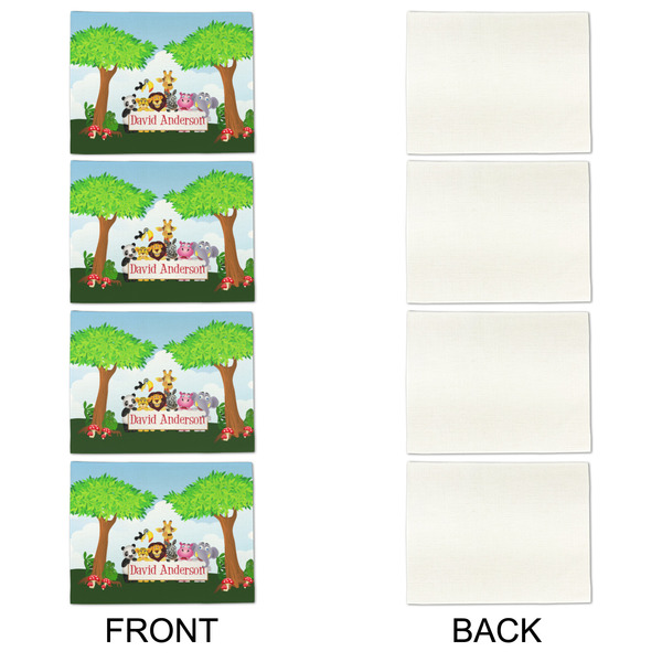 Animals Linen Placemat - APPROVAL Set of 4 (single sided)