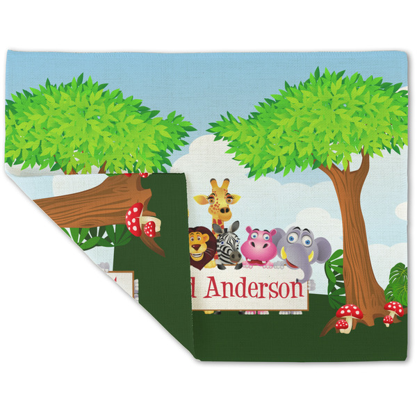 Animals Linen Placemat - Folded Corner (double side)