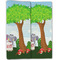 Animals Linen Placemat - Folded Half (double sided)