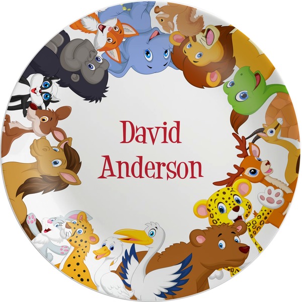 Custom Animals Melamine Plate (Personalized)