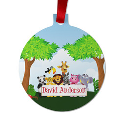 Animals Metal Ball Ornament - Double Sided w/ Name or Text