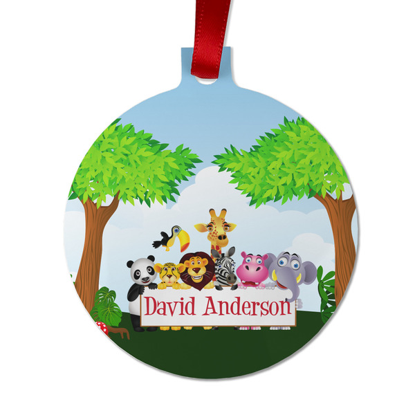 Custom Animals Metal Ball Ornament - Double Sided w/ Name or Text