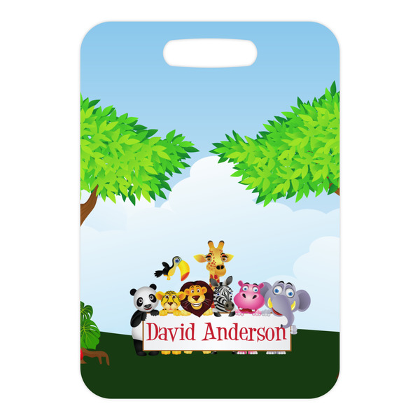 Animals Metal Luggage Tag - Front Without Strap