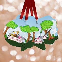 Animals Metal Ornaments - Double Sided w/ Name or Text