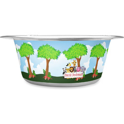 Animals Stainless Steel Dog Bowl (Personalized)