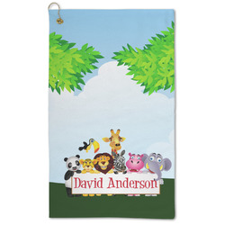 Animals Microfiber Golf Towel - Large (Personalized)