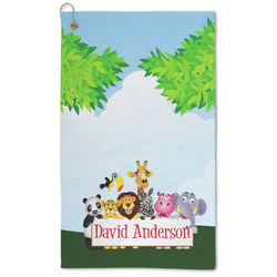 Animals Microfiber Golf Towel - Large (Personalized)