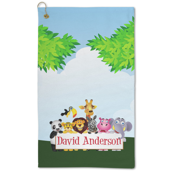 Custom Animals Microfiber Golf Towel - Large (Personalized)