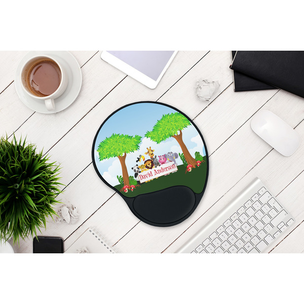 Animals Mouse Pad with Wrist Rest - LIFESYTLE 1