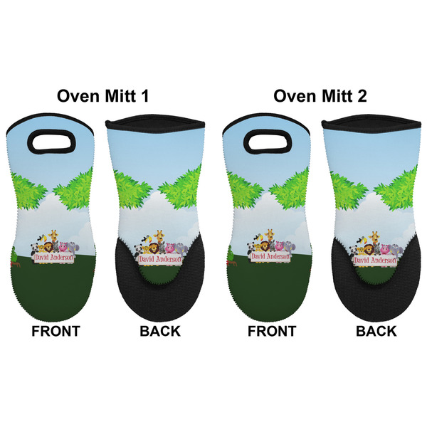 Animals Neoprene Oven Mitt - Set of 2 - Approval