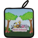 Animals Pot Holder - Single w/ Name or Text