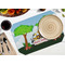 Animals Octagon Placemat - Single front (LIFESTYLE) Flatlay