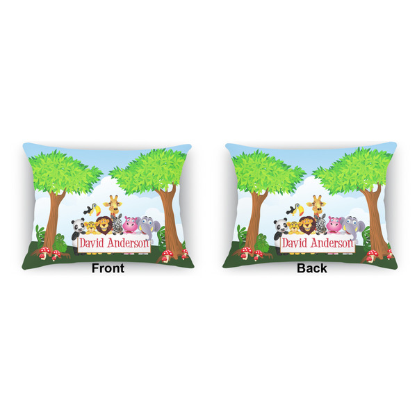Animals Outdoor Rectangular Throw Pillow (Front and Back)