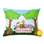 Animals Outdoor Throw Pillow (Rectangular) w/ Name or Text