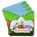 Animals Paper Coasters w/ Name or Text