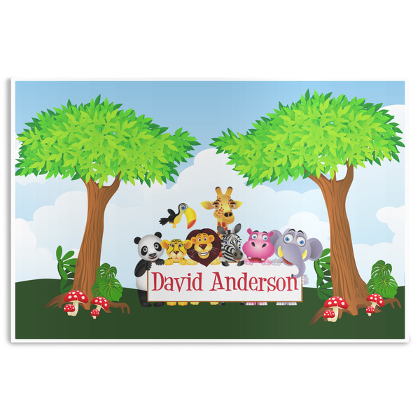 Custom Animals Disposable Paper Placemats (Personalized)