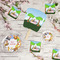 Animals Party Supplies Combination Image - All items - Plates, Coasters, Fans