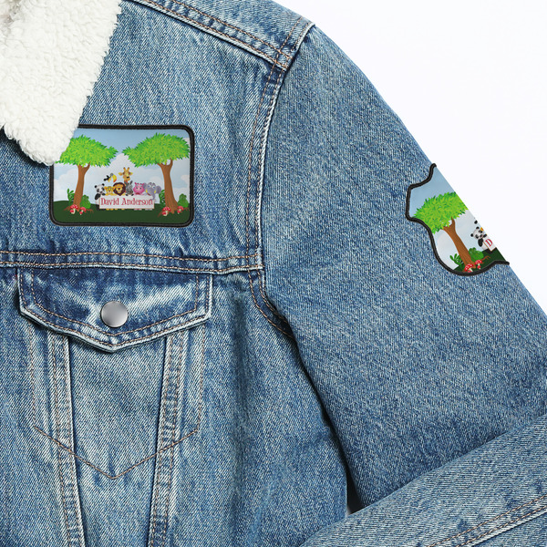 Animals Patches Lifestyle Jean Jacket Detail