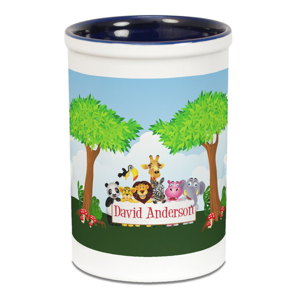 Animals Pencil Holder - Blue