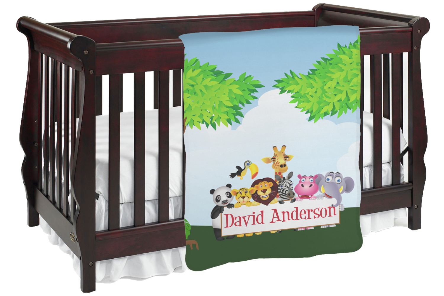 Animals Baby Blanket (Personalized) YouCustomizeIt