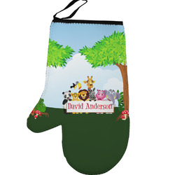Animals Left Oven Mitt w/ Name or Text