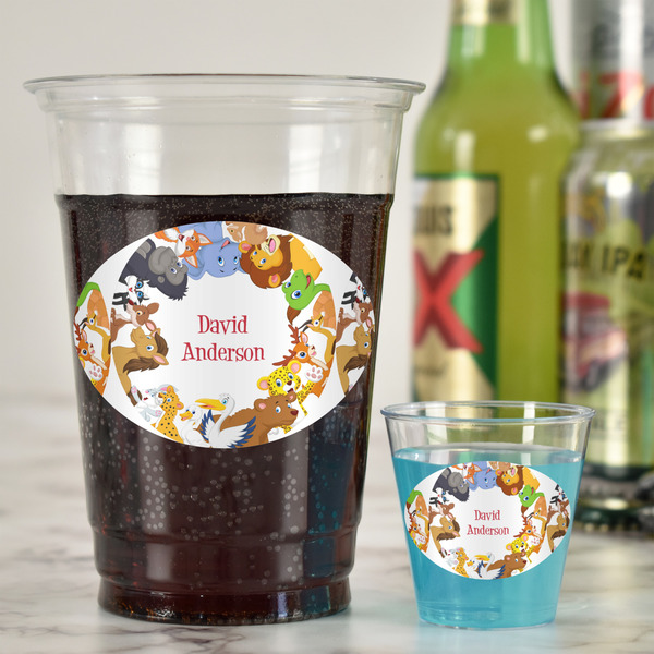 Animals Plastic Shot Glasses - In Context