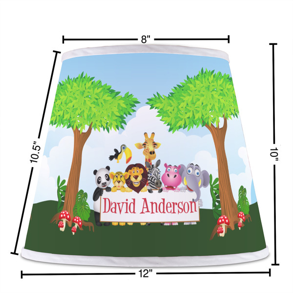Animals Poly Film Empire Lampshade - Dimensions