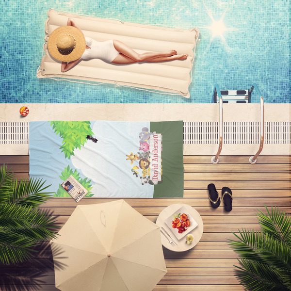 Animals Pool Towel Lifestyle