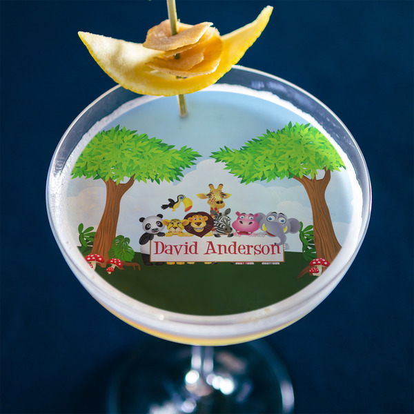 Animals Printed Drink Topper - XLarge - In Context