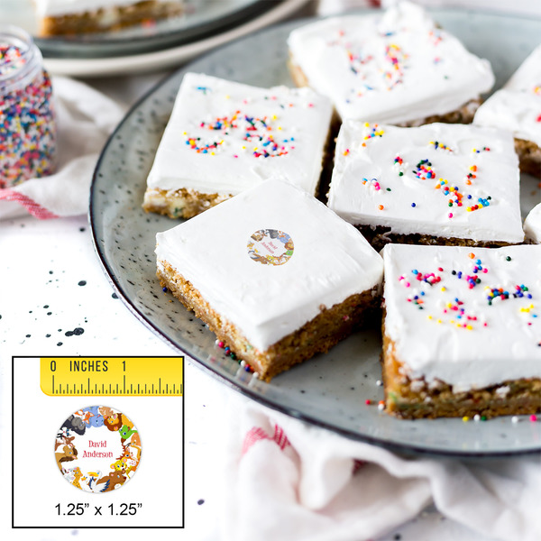 Animals Printed Icing Circle - XSmall - In Context