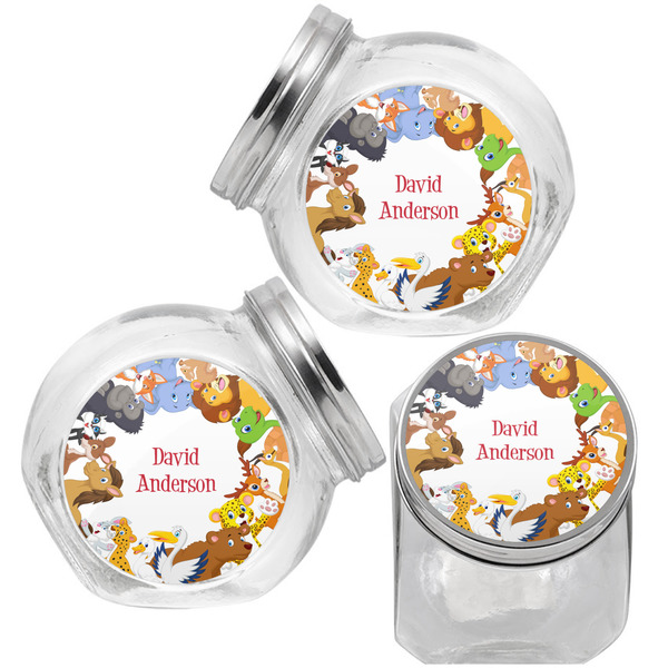 Animals Puppy Treat Jar - Top Left Right