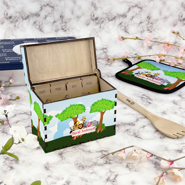 Animals Recipe Box - Full Color - In Context