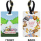 Animals Rectangle Luggage Tag (Front + Back)