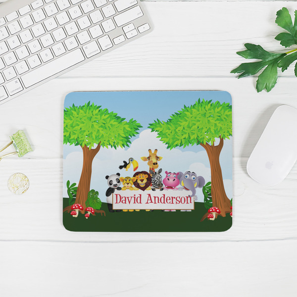 Animals Rectangular Mouse Pad - LIFESTYLE 2