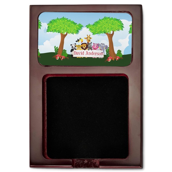 Animals Red Mahogany Sticky Note Holder - Flat