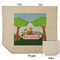 Animals Reusable Cotton Grocery Bag - Front & Back View