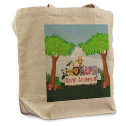 Animals Reusable Cotton Grocery Bag - Single (Personalized)