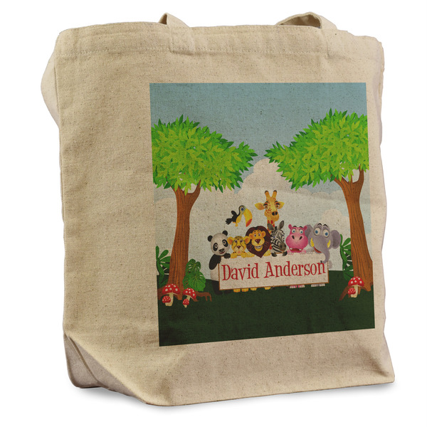 Custom Animals Reusable Cotton Grocery Bag (Personalized)