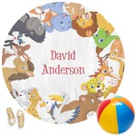 Animals Round Beach Towel (Personalized)