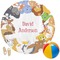 Animals Round Beach Towel (Personalized)